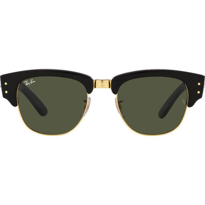 Mega Clubmaster RB0316S, Black on Arista/Green Glass Lenses 50 Eye Size