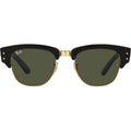 Mega Clubmaster RB0316S, Black on Arista/Green Glass Lenses 53 Eye Size