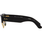 Mega Clubmaster RB0316S, Black on Arista/Green Glass Lenses 50 Eye Size