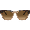 Mega Hawkeye RB0298S, Havana on Transparent Brown/Brown Gradient Polarised Glass Lenses
