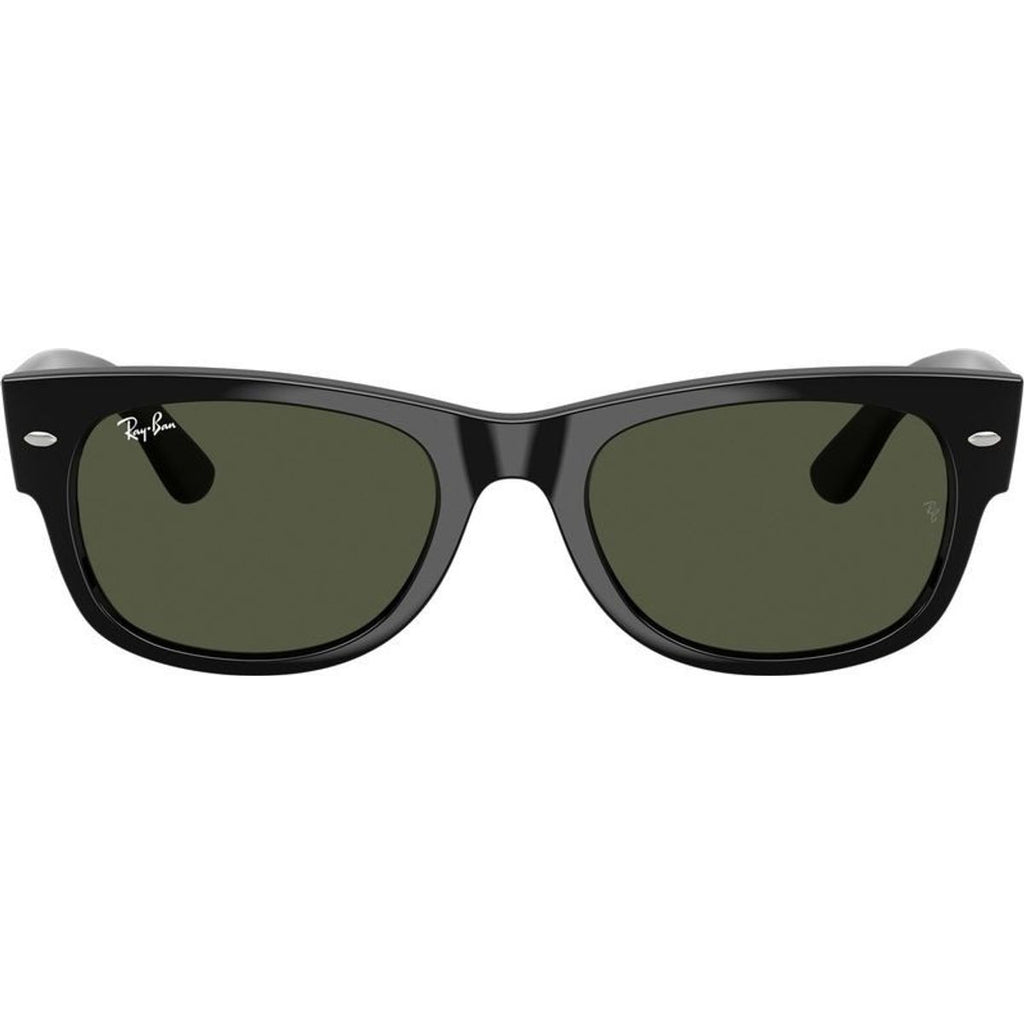 Mega Wayfarer II RB0832S, Black/Green Glass Lenses