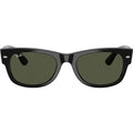 Mega Wayfarer II RB0832S, Black/Green Glass Lenses