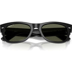 Mega Wayfarer II RB0832S, Black/Green Polarised Glass Lenses