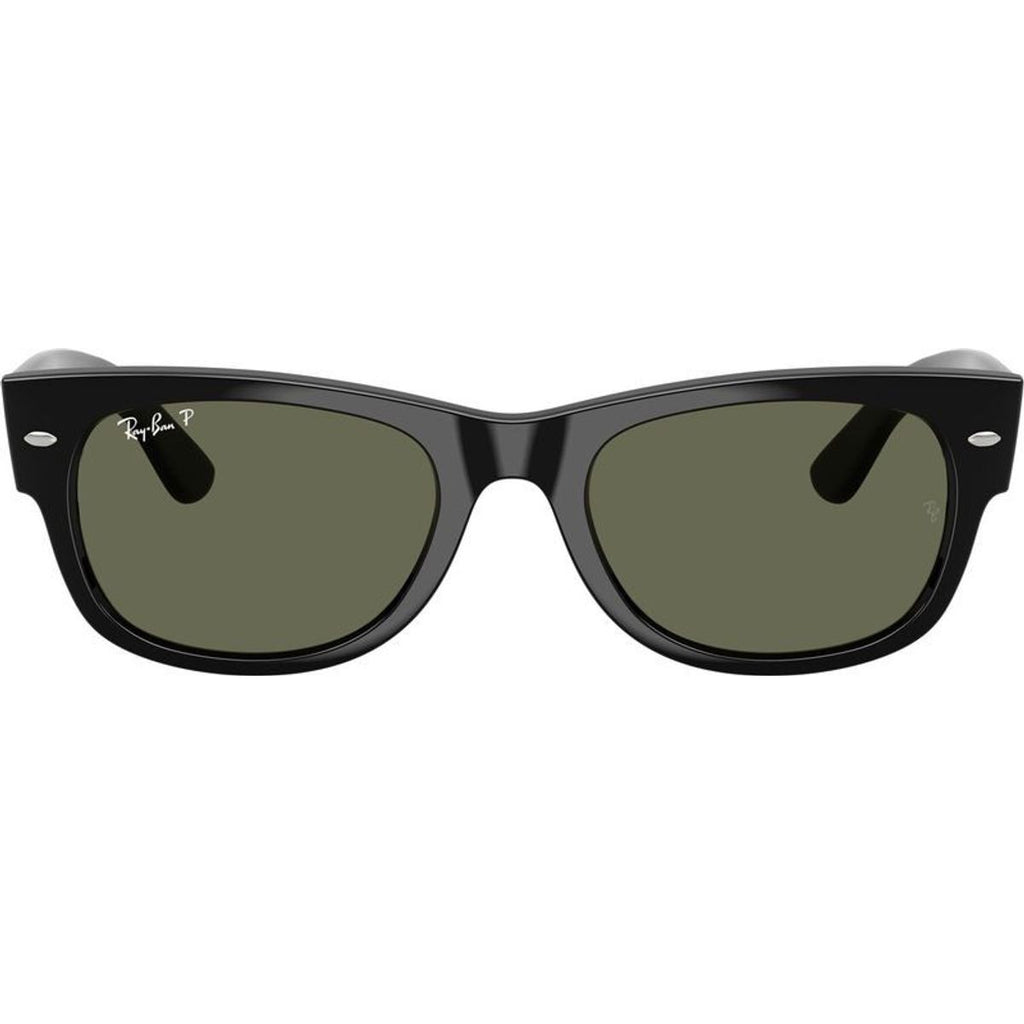Mega Wayfarer II RB0832S, Black/Green Polarised Glass Lenses