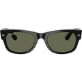 Mega Wayfarer II RB0832S, Black/Green Polarised Glass Lenses