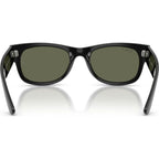 Mega Wayfarer II RB0832S, Black/Green Polarised Glass Lenses