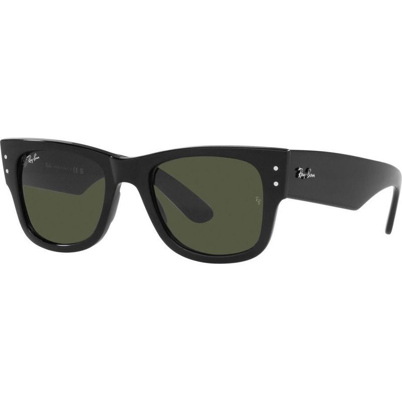 Mega Wayfarer RB0840S, Black/Green Glass Lenses