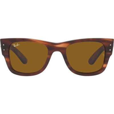 Mega Wayfarer RB0840S, Striped Havana/Brown Glass Lenses