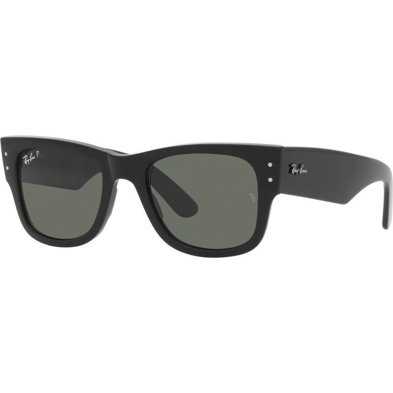 Mega Wayfarer RB0840S, Black/Green Polarised Glass Lenses