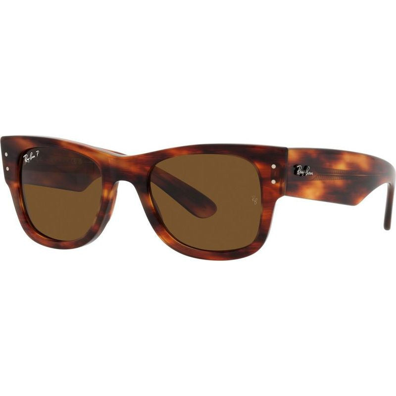 Mega Wayfarer RB0840S, Striped Havana/Brown Polarised Glass Lenses