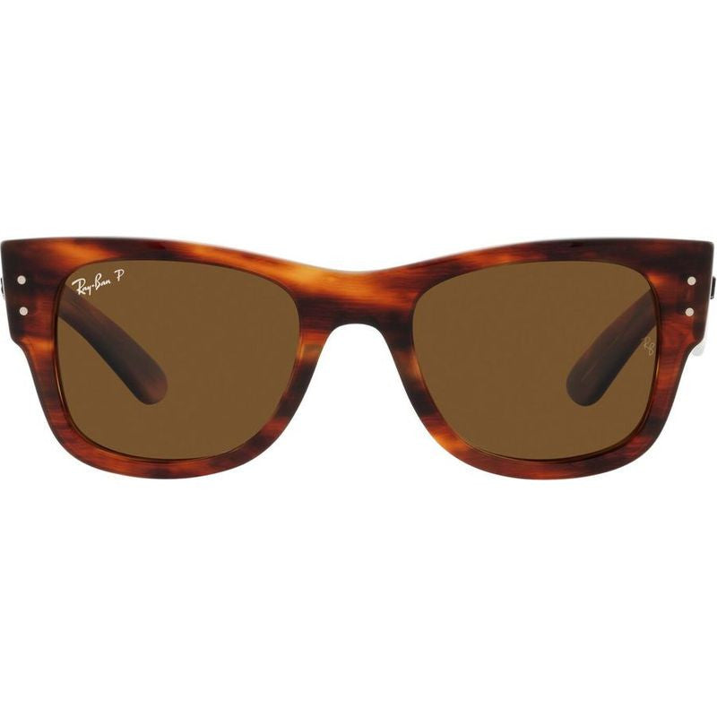 Mega Wayfarer RB0840S, Striped Havana/Brown Polarised Glass Lenses