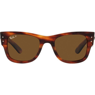 Mega Wayfarer RB0840S, Striped Havana/Brown Polarised Glass Lenses