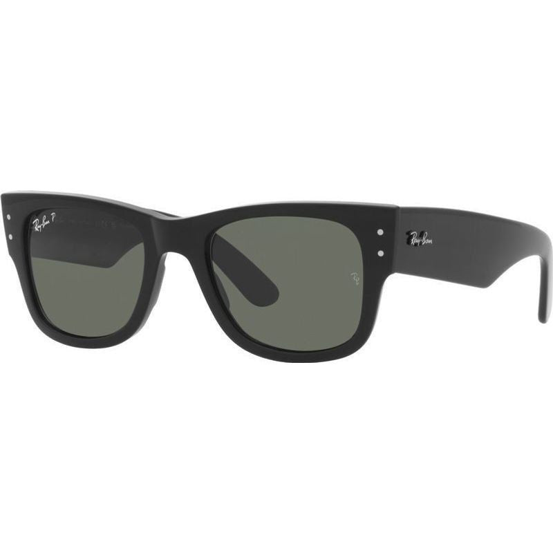 Mega Wayfarer RB0840SF, Black/Green Polarised Glass Lenses
