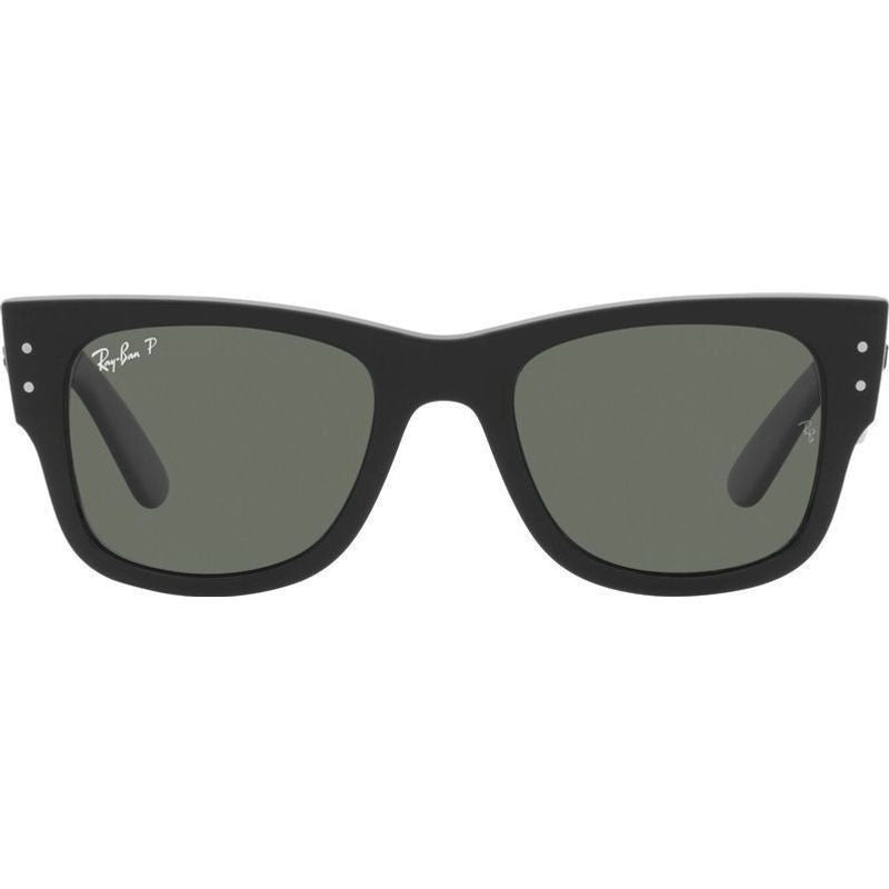 Mega Wayfarer RB0840SF, Black/Green Polarised Glass Lenses