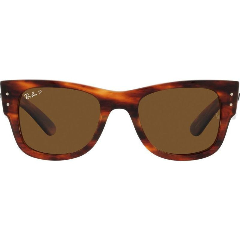 Mega Wayfarer RB0840SF, Striped Havana/Brown Polarised Glass Lenses