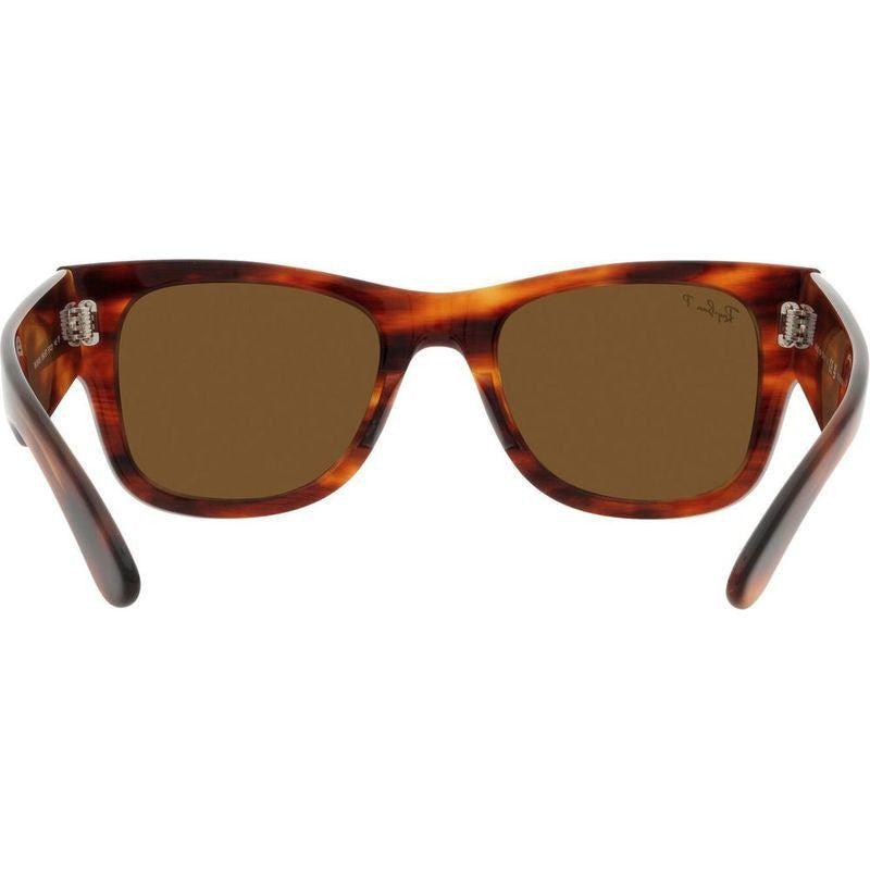 Mega Wayfarer RB0840SF, Striped Havana/Brown Polarised Glass Lenses