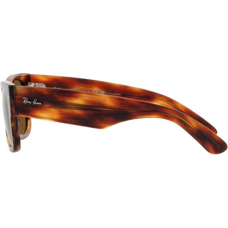 Mega Wayfarer RB0840SF, Striped Havana/Brown Polarised Glass Lenses