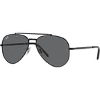 New Aviator RB3625, Black/Dark Grey Glass Lenses 58 Eye Size