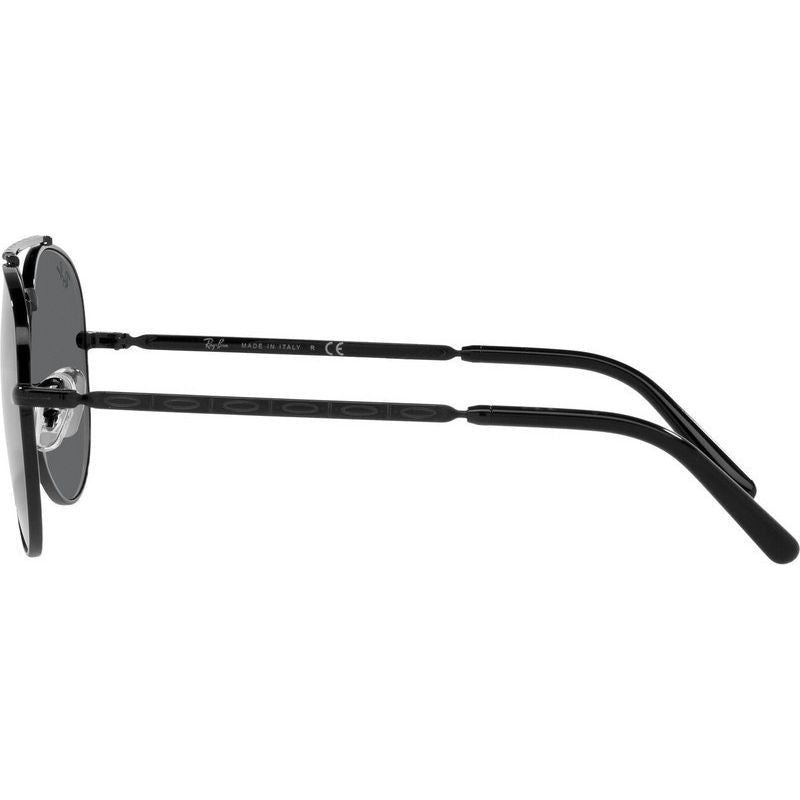 New Aviator RB3625, Black/Dark Grey Glass Lenses 62 Eye Size