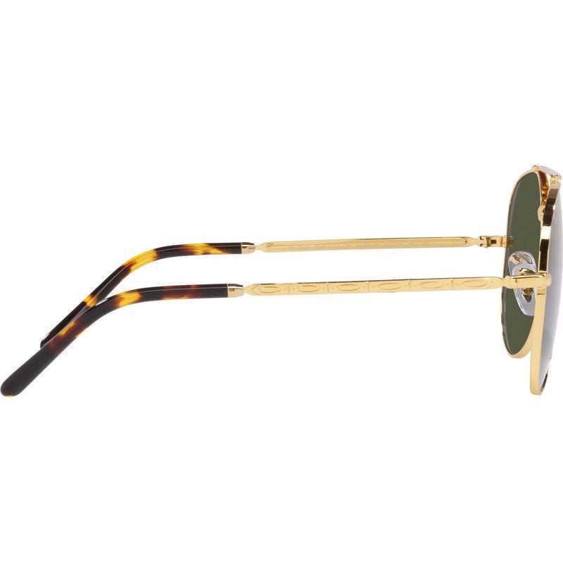 New Aviator RB3625, Legend Gold/Green Glass Lenses 62 Eye Size