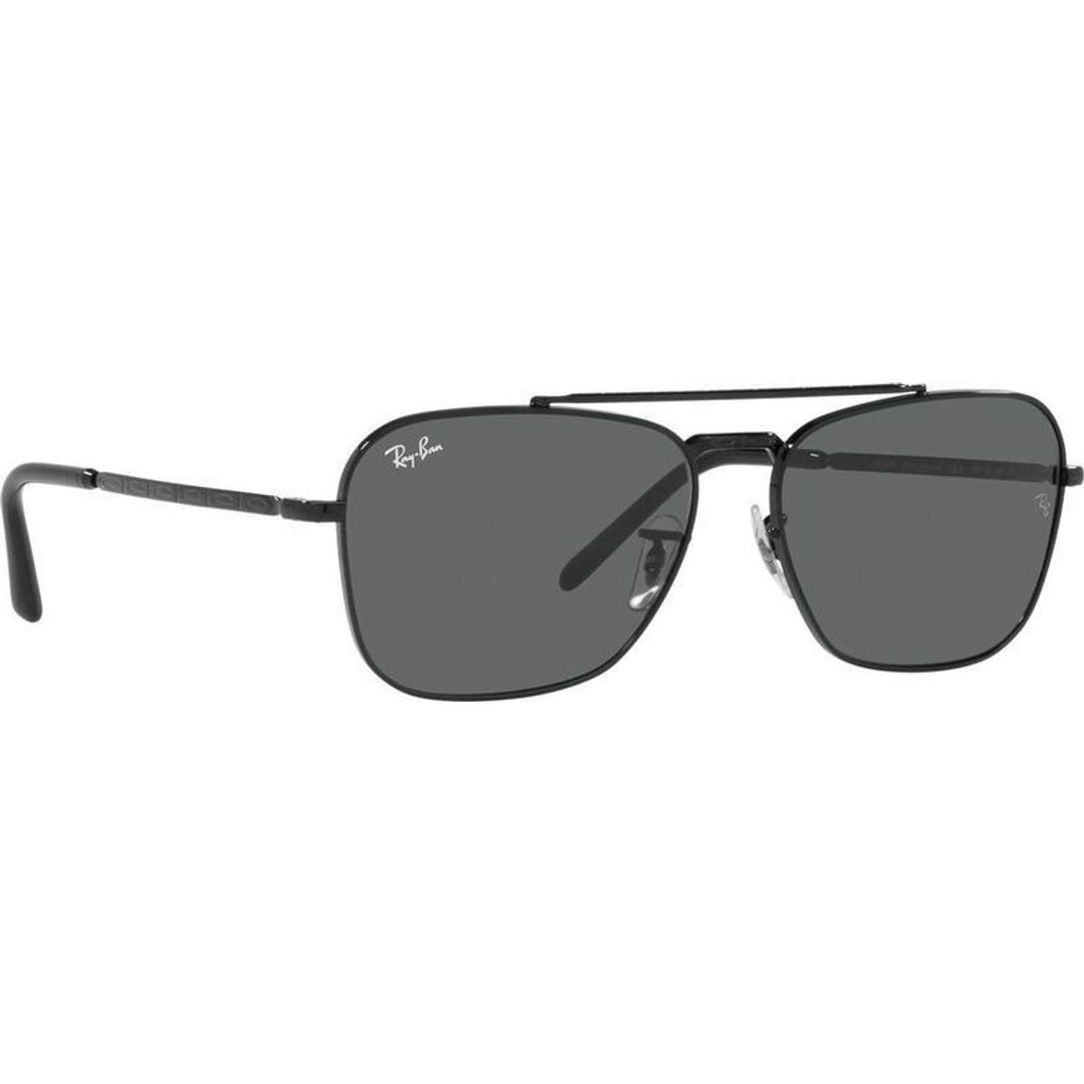 New Caravan RB3636, Black/Dark Grey Glass Lenses 58 Eye Size