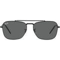 New Caravan RB3636, Black/Dark Grey Glass Lenses 58 Eye Size