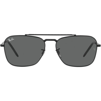 New Caravan RB3636, Black/Dark Grey Glass Lenses 58 Eye Size