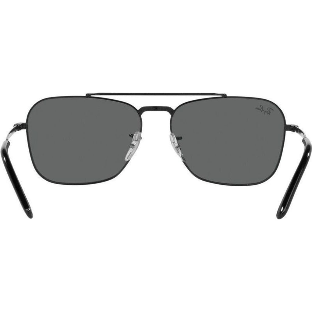 New Caravan RB3636, Black/Dark Grey Glass Lenses 58 Eye Size