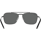 New Caravan RB3636, Black/Dark Grey Glass Lenses 58 Eye Size