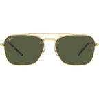New Caravan RB3636, Legend Gold/Green Glass Lenses 58 Eye Size