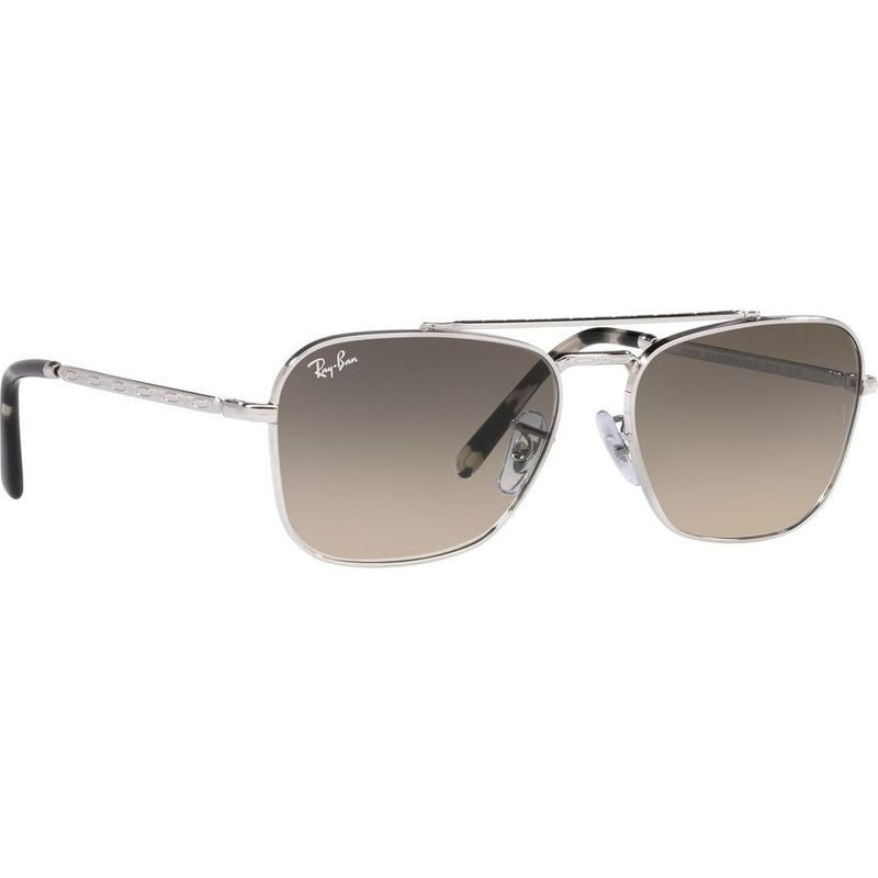 New Caravan RB3636, Silver/Grey Clear Gradient Glass Lenses 58 Eye Size