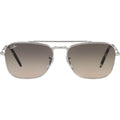 New Caravan RB3636, Silver/Grey Clear Gradient Glass Lenses 58 Eye Size