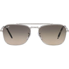 New Caravan RB3636, Silver/Grey Clear Gradient Glass Lenses 58 Eye Size
