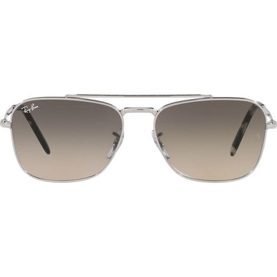 New Caravan RB3636, Silver/Grey Clear Gradient Glass Lenses 58 Eye Size
