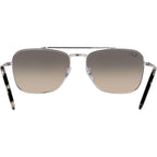 New Caravan RB3636, Silver/Grey Clear Gradient Glass Lenses 58 Eye Size