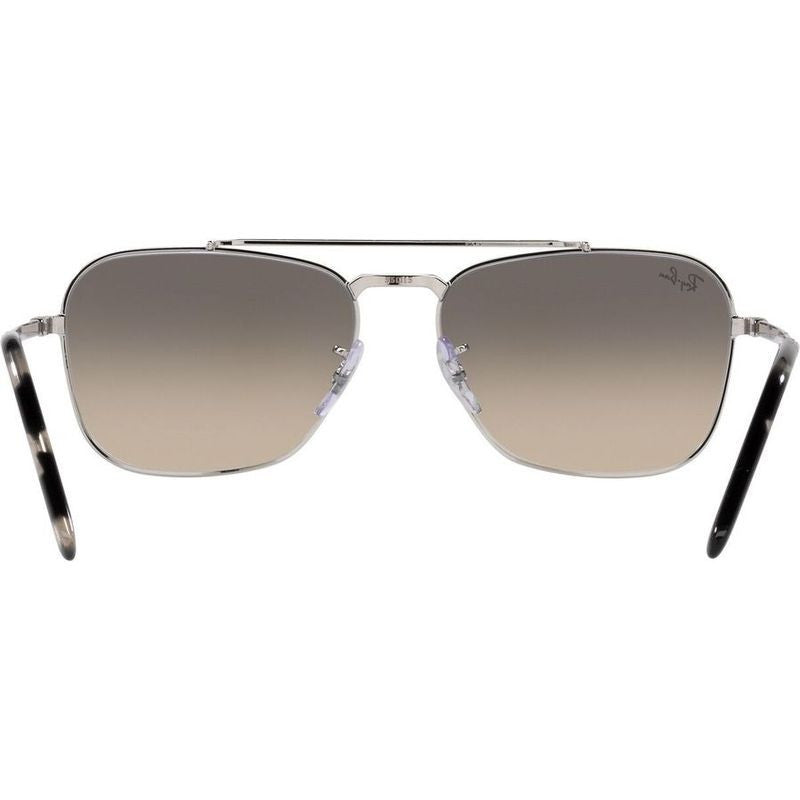 New Caravan RB3636, Silver/Grey Clear Gradient Glass Lenses 58 Eye Size