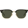 New Clubmaster RB4416, Black on Arista/Green Glass Lenses 53 Eye Size