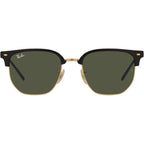 New Clubmaster RB4416, Black on Arista/Green Glass Lenses 53 Eye Size