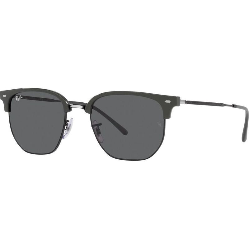 New Clubmaster RB4416, Grey on Black/Dark Grey Glass Lenses 53 Eye Size