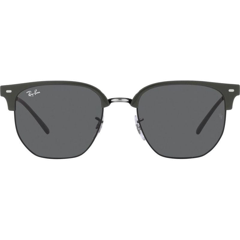 New Clubmaster RB4416, Grey on Black/Dark Grey Glass Lenses 53 Eye Size