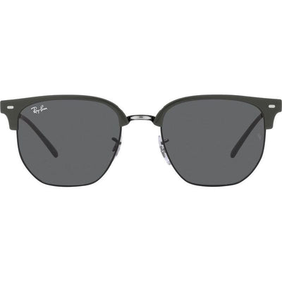 New Clubmaster RB4416, Grey on Black/Dark Grey Glass Lenses 53 Eye Size