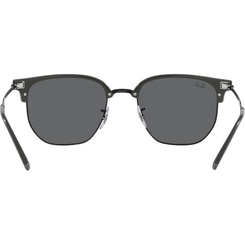 New Clubmaster RB4416, Grey on Black/Dark Grey Glass Lenses 53 Eye Size