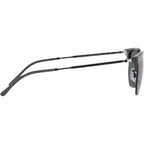 New Clubmaster RB4416, Grey on Black/Dark Grey Glass Lenses 53 Eye Size