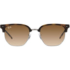 New Clubmaster RB4416, Havana on Gunmetal/Brown Clear Gradient Glass Lenses 53 Eye Size