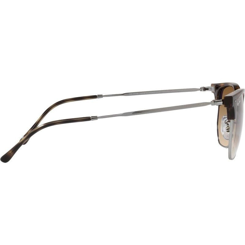New Clubmaster RB4416, Havana on Gunmetal/Brown Clear Gradient Glass Lenses 51 Eye Size