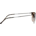 New Clubmaster RB4416, Havana on Gunmetal/Brown Clear Gradient Glass Lenses 51 Eye Size