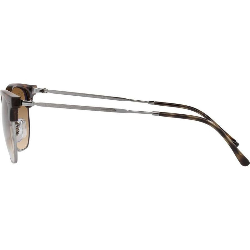 New Clubmaster RB4416, Havana on Gunmetal/Brown Clear Gradient Glass Lenses 53 Eye Size