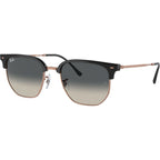 New Clubmaster RB4416F, Dark Grey on Rose Gold/Dark Grey Gradient Glass Lenses