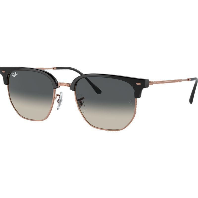 New Clubmaster RB4416F, Dark Grey on Rose Gold/Dark Grey Gradient Glass Lenses