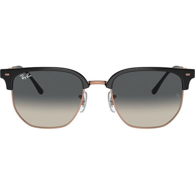 New Clubmaster RB4416F, Dark Grey on Rose Gold/Dark Grey Gradient Glass Lenses